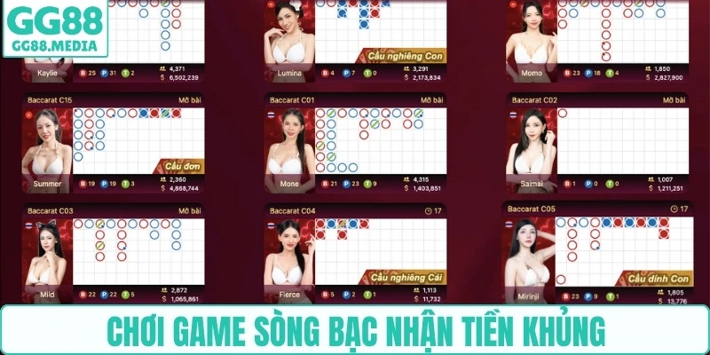 Chơi game sòng bạc nhận tiền khủng