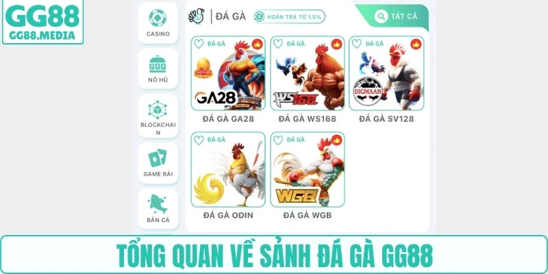 Đá Gà GG88 – Sân Chơi Dành Cho Những Chiến Kê Đẳng Cấp 1 Tổng quan về sảnh đá gà GG88